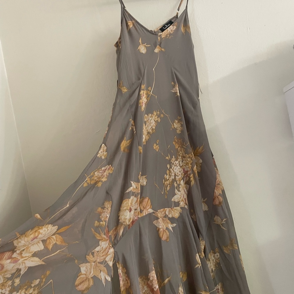 GREY FLORAL LULU’S DRESS